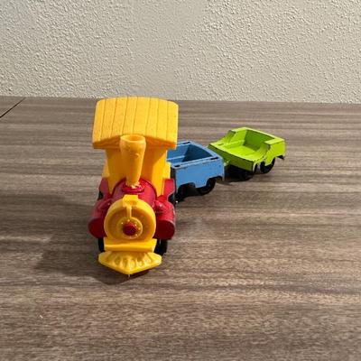 1960's TONKA ARMY/MILITARY JEEP & A TOOTSIE TOY TRAIN