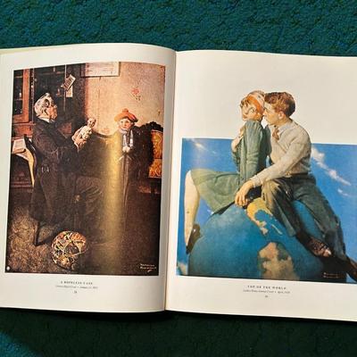 NORMAN ROCKWELL COFFEE TABLE BOOK WITH 332 MAGAZINE COVERS