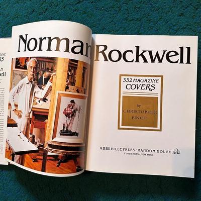 NORMAN ROCKWELL COFFEE TABLE BOOK WITH 332 MAGAZINE COVERS