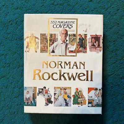 NORMAN ROCKWELL COFFEE TABLE BOOK WITH 332 MAGAZINE COVERS