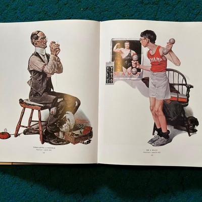 NORMAN ROCKWELL COFFEE TABLE BOOK WITH 332 MAGAZINE COVERS