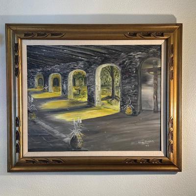 OIL ON CANVAS BY ELVA DUGAN