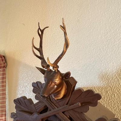 CUCKOO CLOCK WITH DEER HEAD