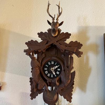 CUCKOO CLOCK WITH DEER HEAD