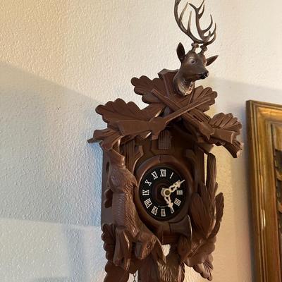 CUCKOO CLOCK WITH DEER HEAD