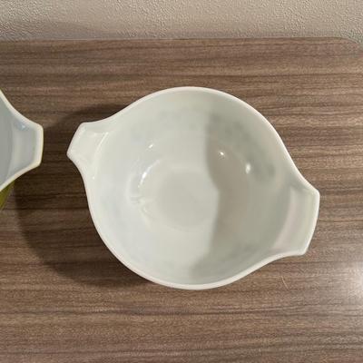 3 PYREX CINDERELLA "CRAZY DAISY" MIXING BOWLS