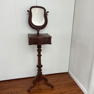 Antique Shaving Stand w Drawer