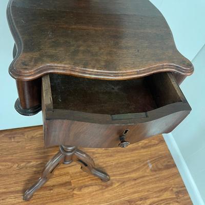 Antique Shaving Stand w Drawer