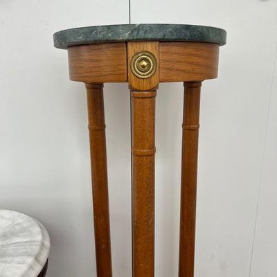 2 Marble Top Tables Plant Stand