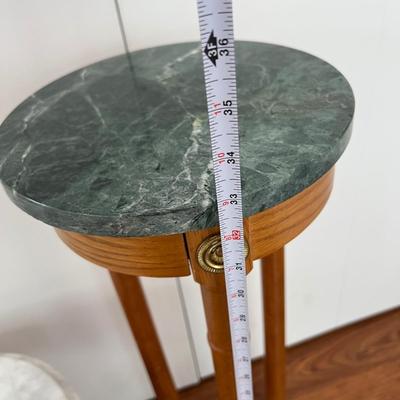 2 Marble Top Tables Plant Stand