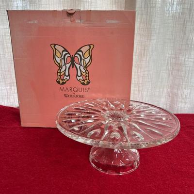 NIB Marquis by Waterford Crystal Cake Stand