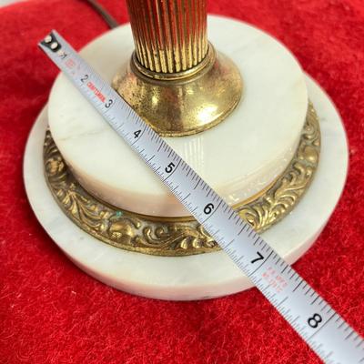Vintage Hinks & Sons Cranberry Glass Table Lamp