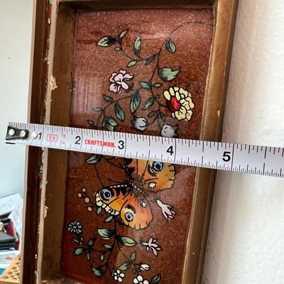 Decorative Painted Framed Mirror 22"x28"