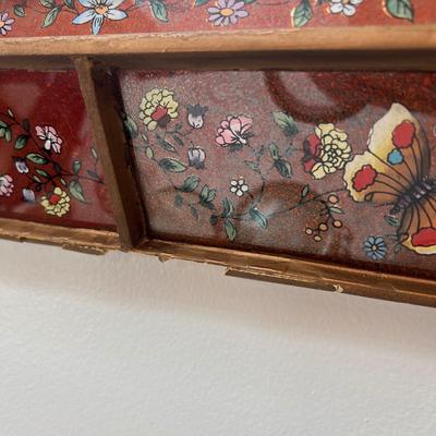 Decorative Painted Framed Mirror 22"x28"