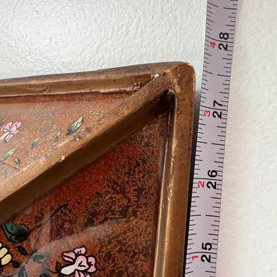 Decorative Painted Framed Mirror 22"x28"