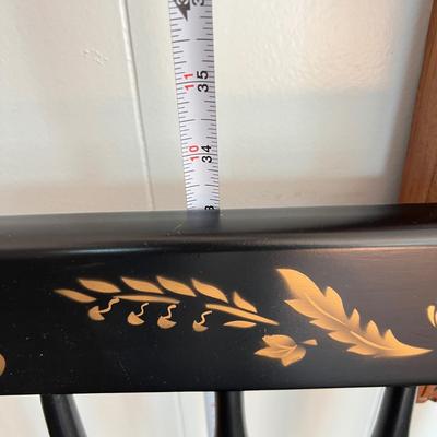 Hitchcock Style Stencil Painted Hall Bench