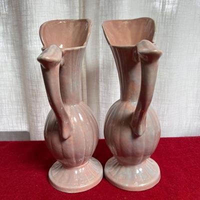 2 Vintage Gonder Pottery Pitchers 14” Tall