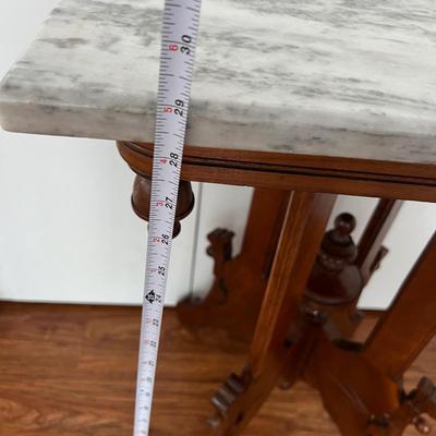 Antique Marble Top Parlor Table
