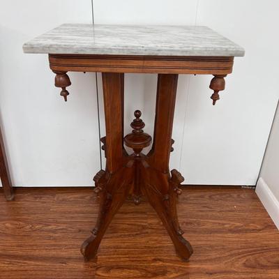 Antique Marble Top Parlor Table
