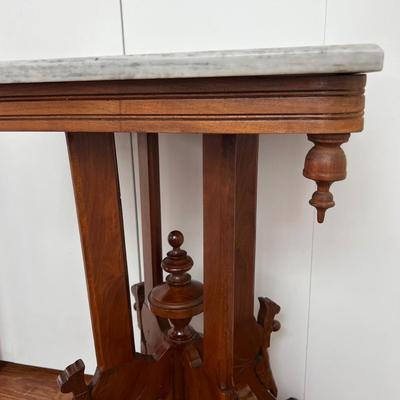 Antique Marble Top Parlor Table