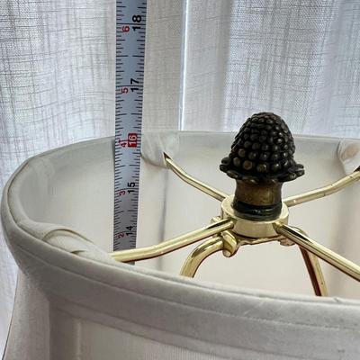 Vintage Blue & White Porcelain Brass Table Lamp