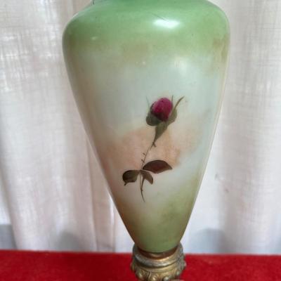 Antique Hand Painted Ewer Pitcher