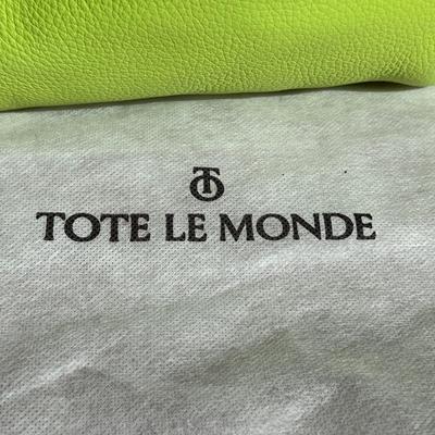 New Luxury Designer Tote Le Monde "Barcelona" Leather Shoulder Bag