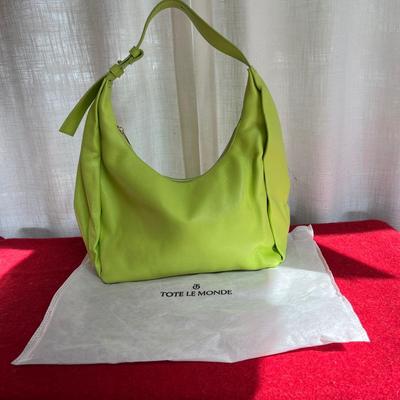 New Luxury Designer Tote Le Monde "Barcelona" Leather Shoulder Bag