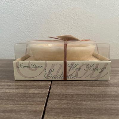HABERSHAM CANDLE AND 2 CLAY VASES