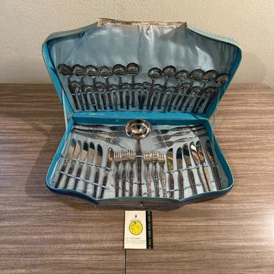 MORI INOX FLATWARE IN A CASE 12 PLACE SETTING
