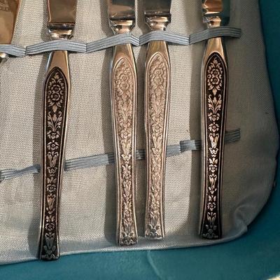 MORI INOX FLATWARE IN A CASE 12 PLACE SETTING