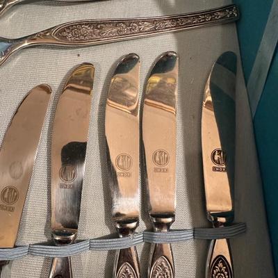 MORI INOX FLATWARE IN A CASE 12 PLACE SETTING