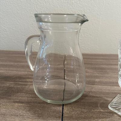 VINTAGE GLASS SERVING PIECES
