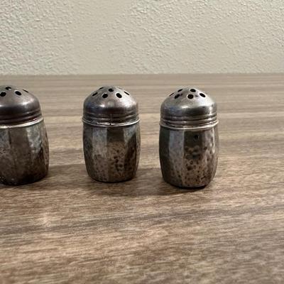 5 STERLING SILVER SHAKERS