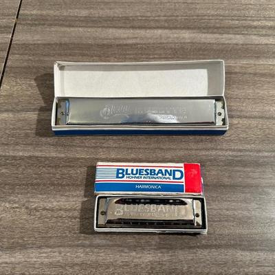 HOHNER "BLUES BAND" & HUANG "MUSETTE TREMOLO TUNED" HARMONICAS