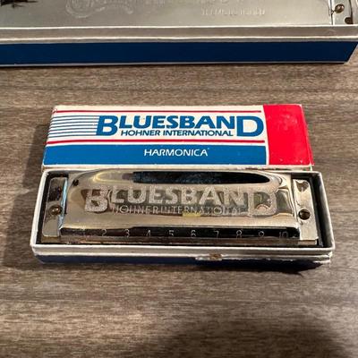 HOHNER "BLUES BAND" & HUANG "MUSETTE TREMOLO TUNED" HARMONICAS