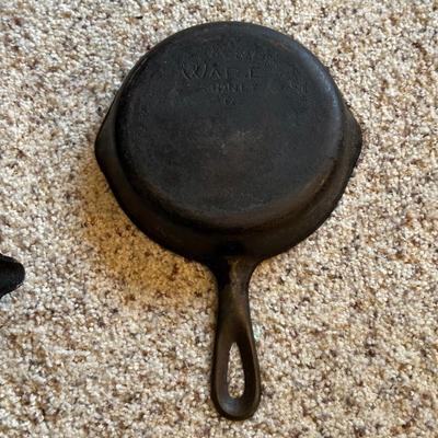 WAGNER WARE AND 2 OTHER CAST IRON SKILLETS