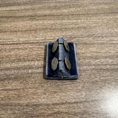 BELAIS 14K WHITE GOLD FRONT CUFF LINKS