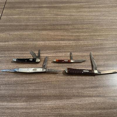 CASE, KABAR, SCHRADE & HENCKELS POCKET KNIVES