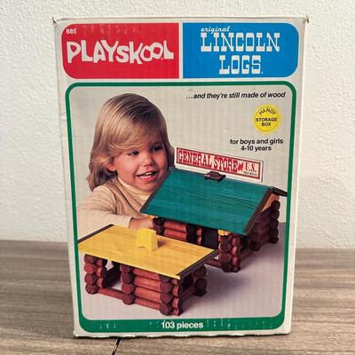 STUMPS PUZZLE BY LUMBERJACK TOYS AND VINTAGE LINCOLN LOGS