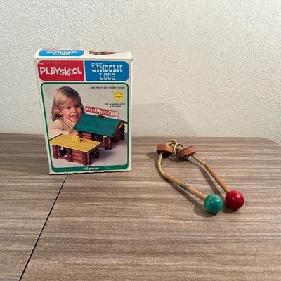 STUMPS PUZZLE BY LUMBERJACK TOYS AND VINTAGE LINCOLN LOGS