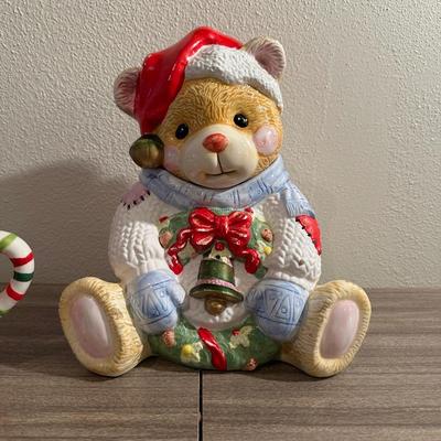 CHRISTMAS DISHES AND COOKIE JAR