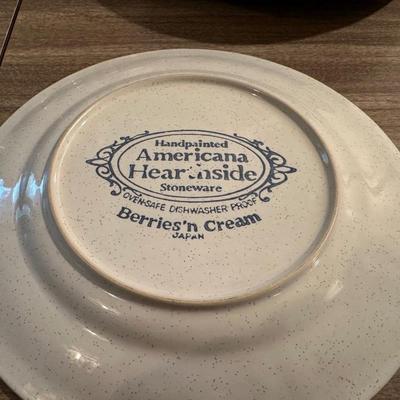 STONEWARE DISHES, CLAY BOWLS AND A MONK COOKIE JAR