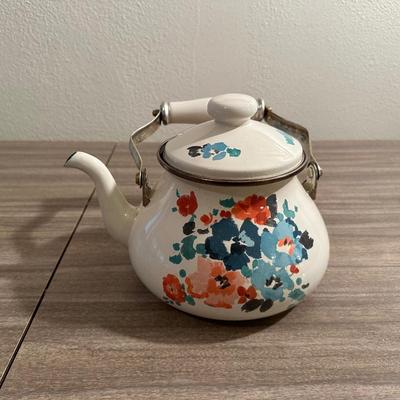 ENAMEL TEA KETTLE, CLAY TEAPOT, SHAKERS AND MORE