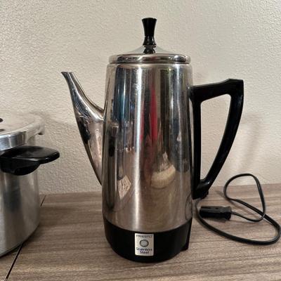 PRESSURE COOKER, PERCOLATOR, CUTLERY AND MORE