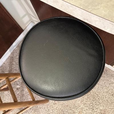 2 VINYL TOP BAR STOOLS