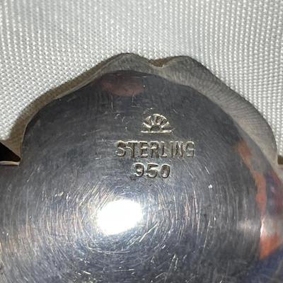 6 Vintage Japanese Tall Bamboo Solid .950 Sterling Silver Iced Tea 8.25" Spoons in a Box as Pictured. (Approx 4.13 Ounces TW).