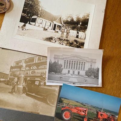 Basket of black and white photos