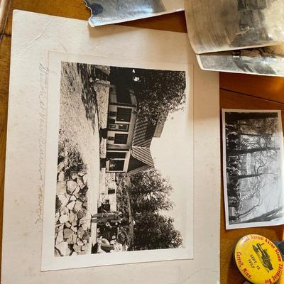 Basket of black and white photos