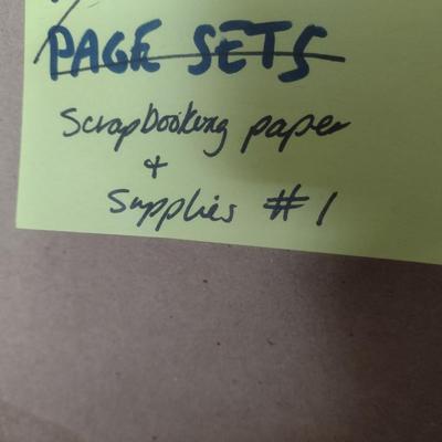 Collection of Scrap Booking Paper and Supplies (#1) (G)